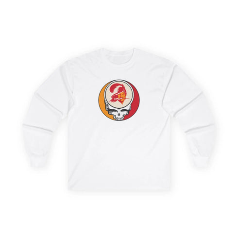 Grateful Dead - Tampa Bay Bucaneers Stealie Ultra Cotton Long Sleeve Tee - StealieShop